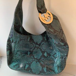 Michael Kors snakeprint shoulder bag